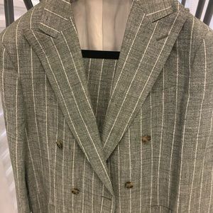 Mens BRAND NEW SUITSUPPLY Double Breasted Suit Sz 38R Jacket, 32 Pants